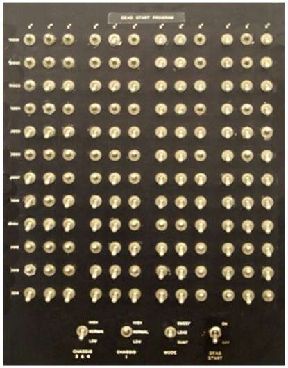CDC 6600 dead start panel